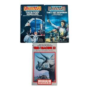 Real Life Gamebook & Time Machine Book Lot Bloody Rebellion Last‎ of Dinosaurs